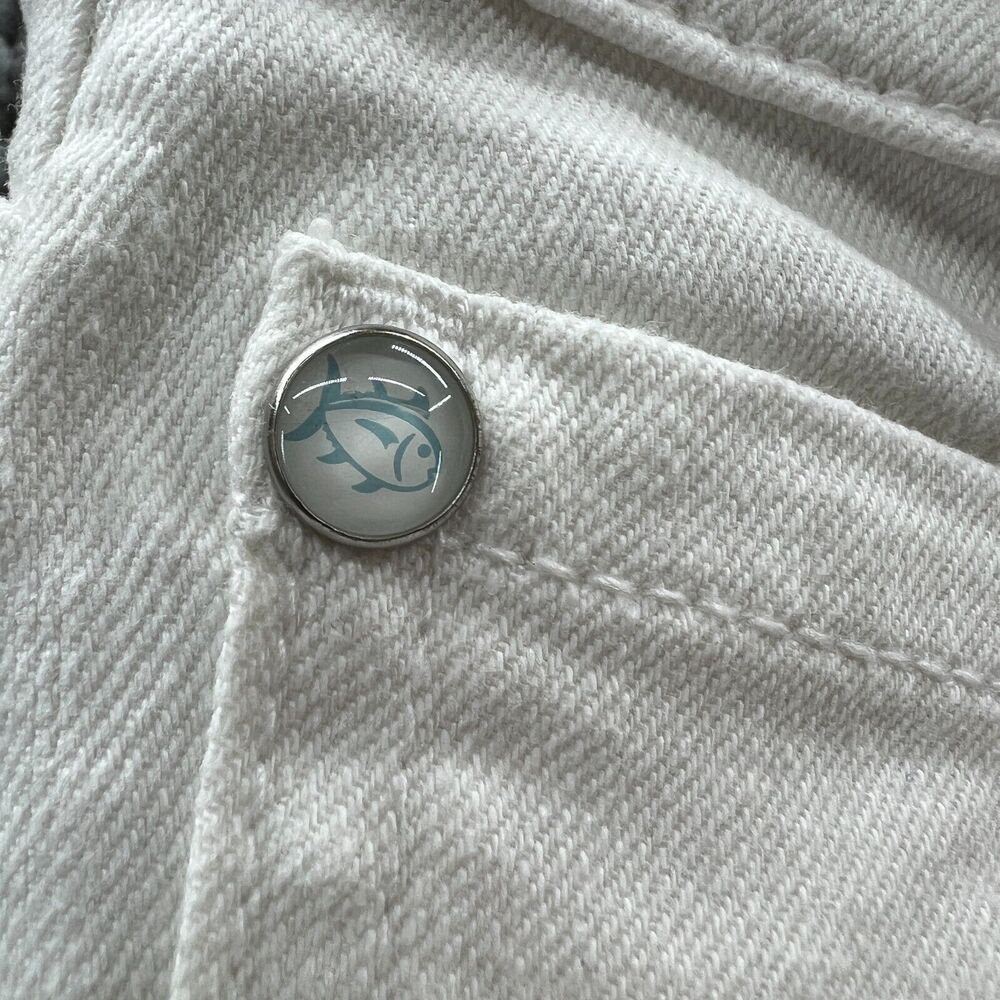 Southern Tide Women White Stretch Skinny Jean Resort Tapered size 29 - Picture 5 of 16